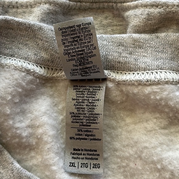 Women’s Handmade Lucky Sweatshirt Plus Size 2XL  Gray - Picture 8 of 10